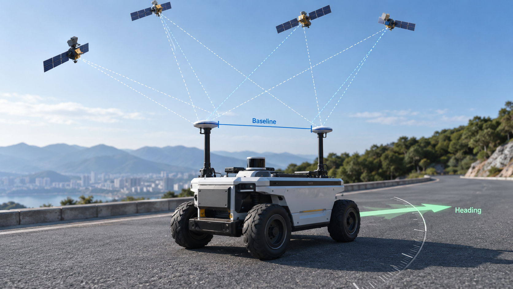 GNSS Heading Explained: How Dual-Antenna RTK Determines Direction